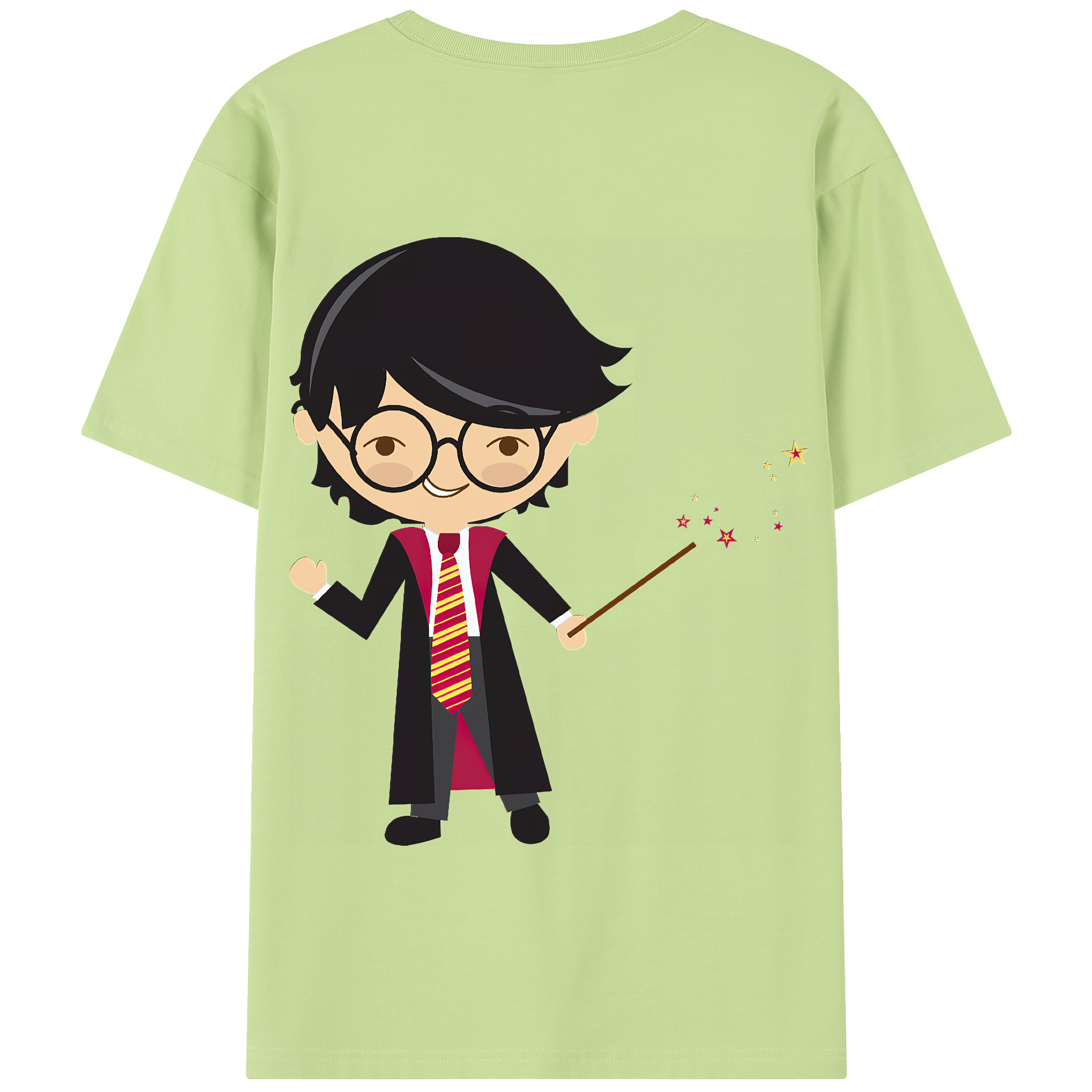 （画像用） Harry Potter ハリー・ポッターシリーズ 綿100％半袖Tシャツ（背面プリント）